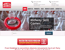 Tablet Screenshot of absoluteamusements.com